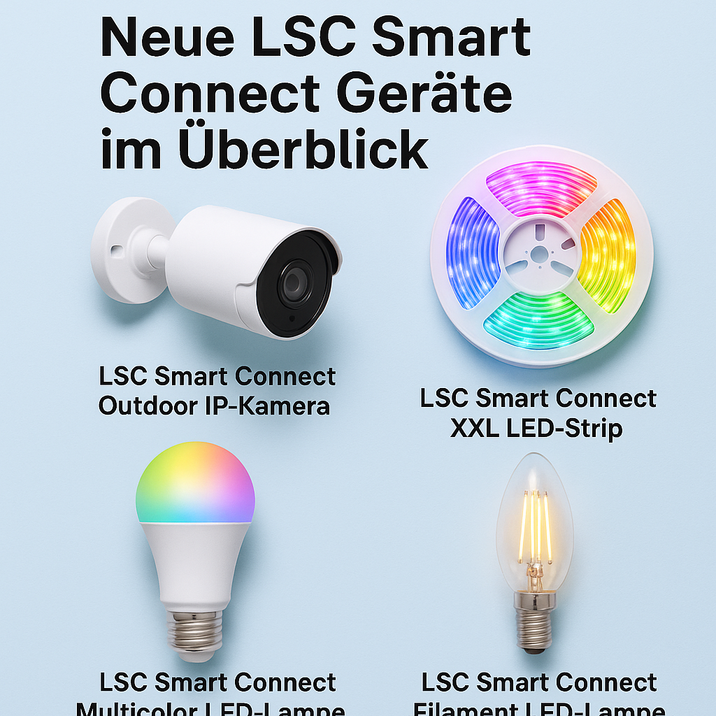 LSC Smart Connect 2025: Die besten neuen Geräte fürs Smart Home – günstige Technik mit App-Steuerung