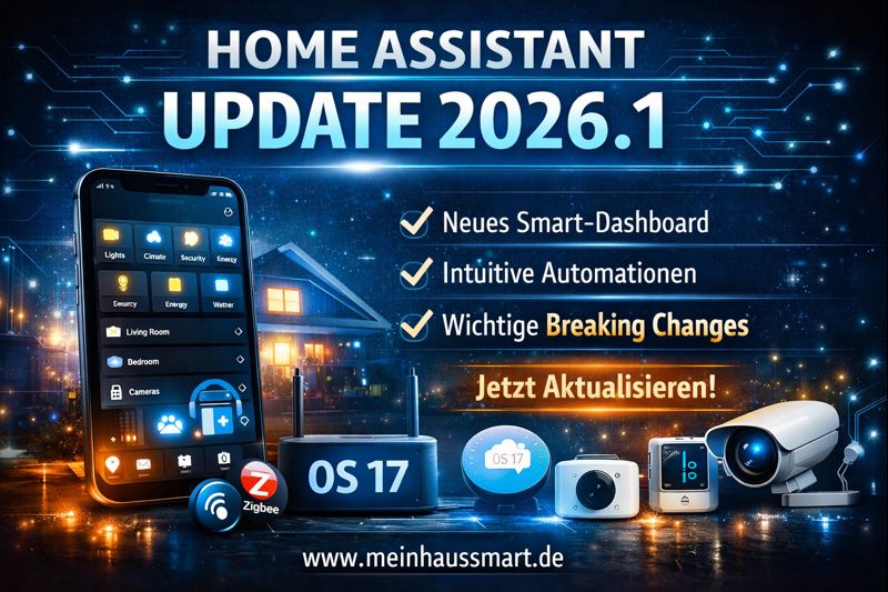 Home Assistant Update 2026.1 – Alle Neuerungen, Änderungen & Upgrade-Hinweise im Detail