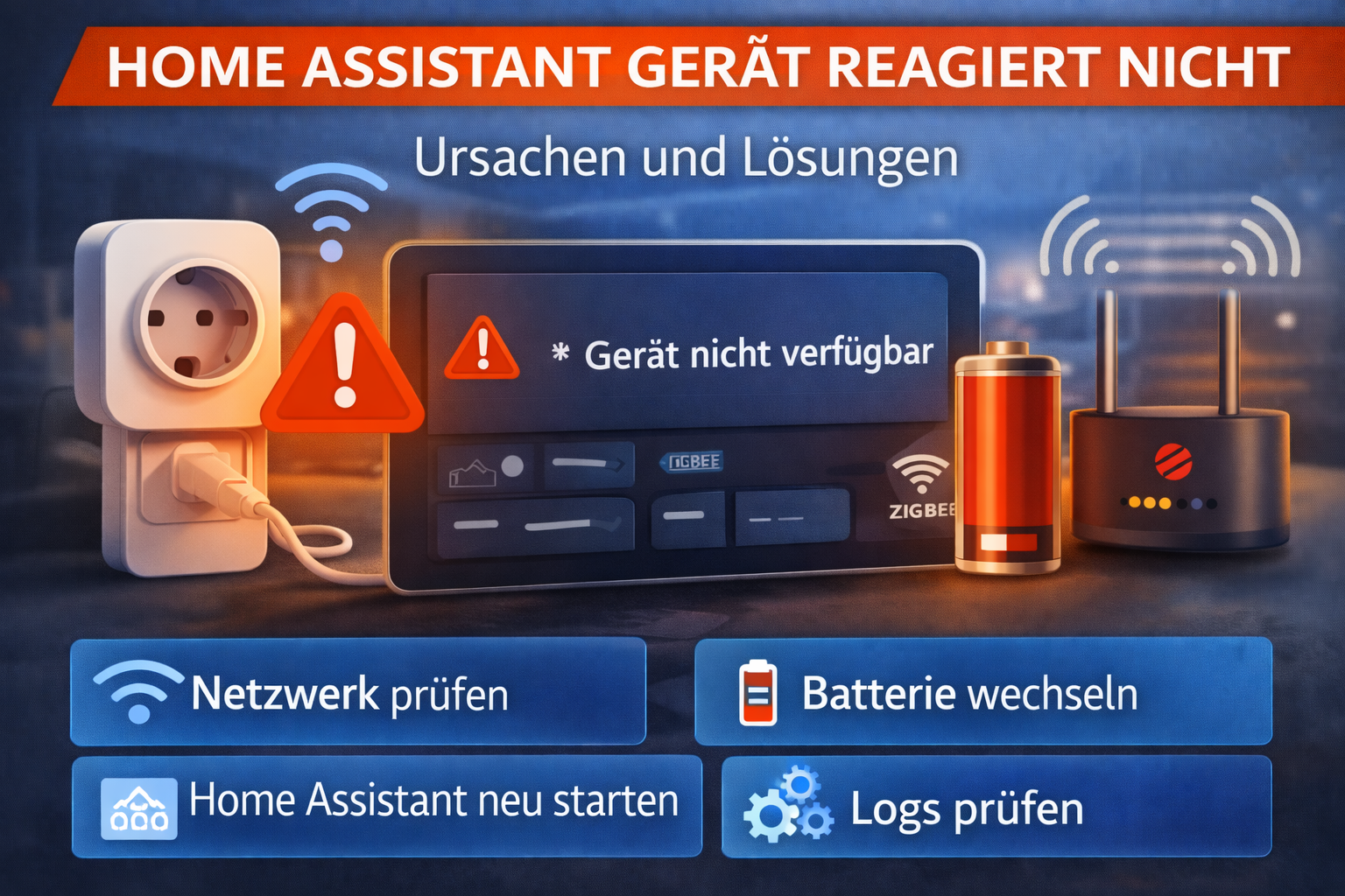 Home Assistant Gerät reagiert nicht – Ursachen und Lösungen