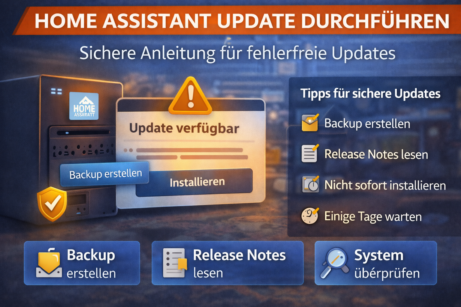 Home Assistant Update durchführen – Die sichere Anleitung